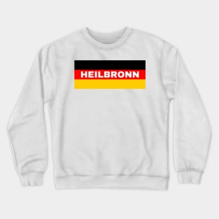 Heilbronn City in German Flag Crewneck Sweatshirt